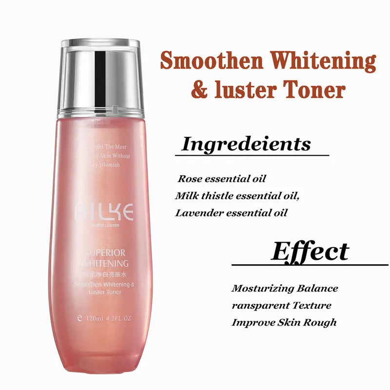 Whitening Face Toner with Natural Rose Oil - Hydrating & Moisturizing for All Skin Types