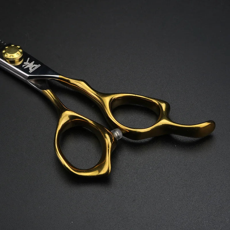 6-Inch Fish Scale Handle Hair Cutting & Thinning Scissors for Salon & Home Use
