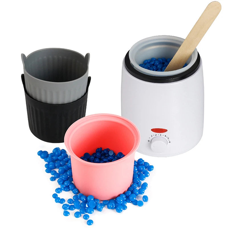 Silicone Wax Warmer Bowl for Hair Removal - Heat-Resistant, Reusable, Non-Stick Pan