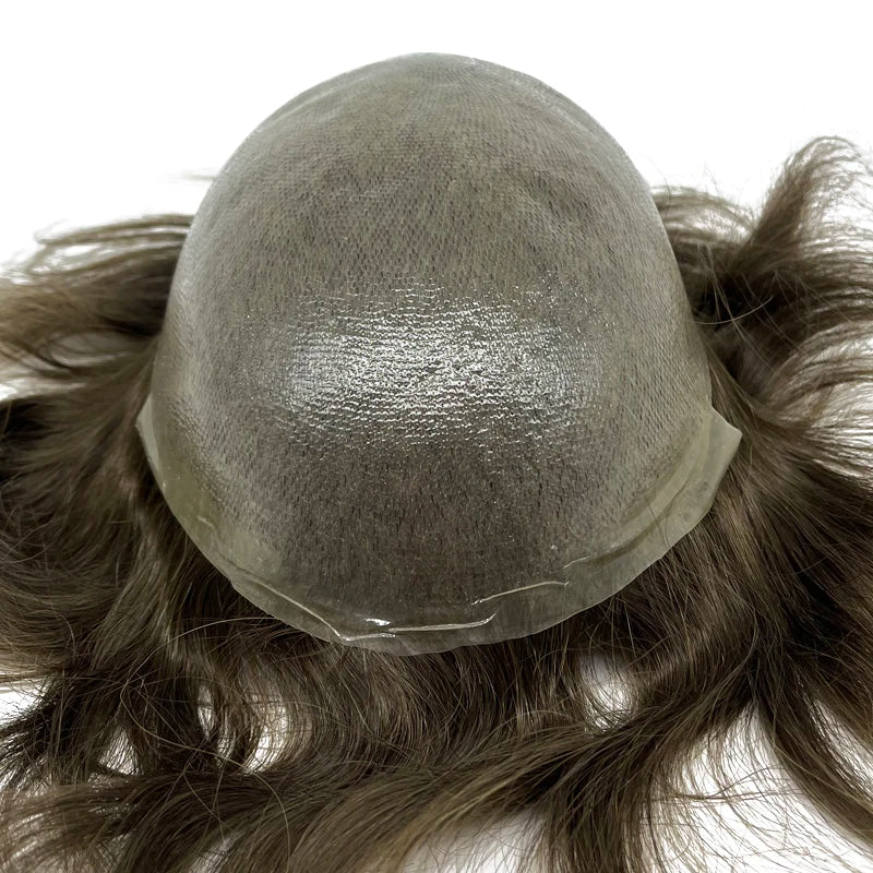 Ultra-Thin Skin Invisible Men’s Wig Capillary Prosthesis - Natural Hairline