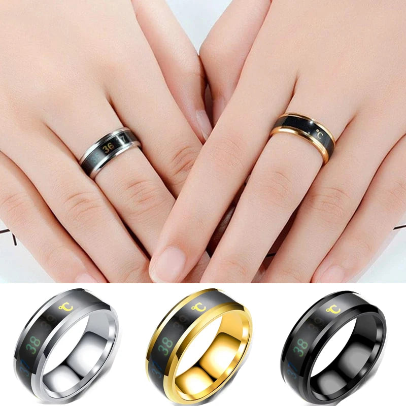 Smart Temperature Sensitive Ring Multifunctional Jewelry for Women & Men