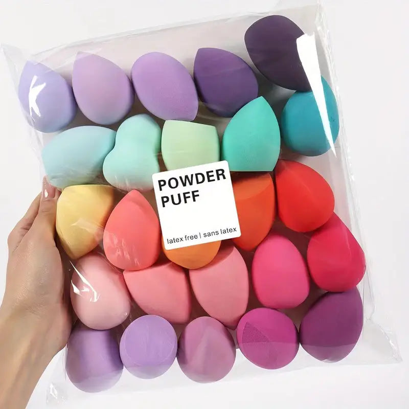 Makeup Sponge Set 7 or 18 Pieces Dual-Use Powder and Liquid Applicators