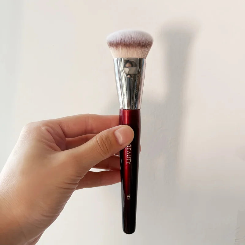 3-Piece Face Brush Set for Foundation Concealer Blush & Contouring - Multiple Handle Colors