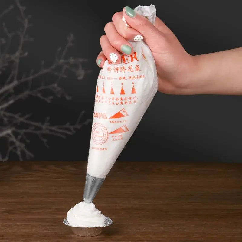 Disposable Piping Bags Kit for Cake Decorating Baking Fondant Pastry Cream 20/50/100Pcs