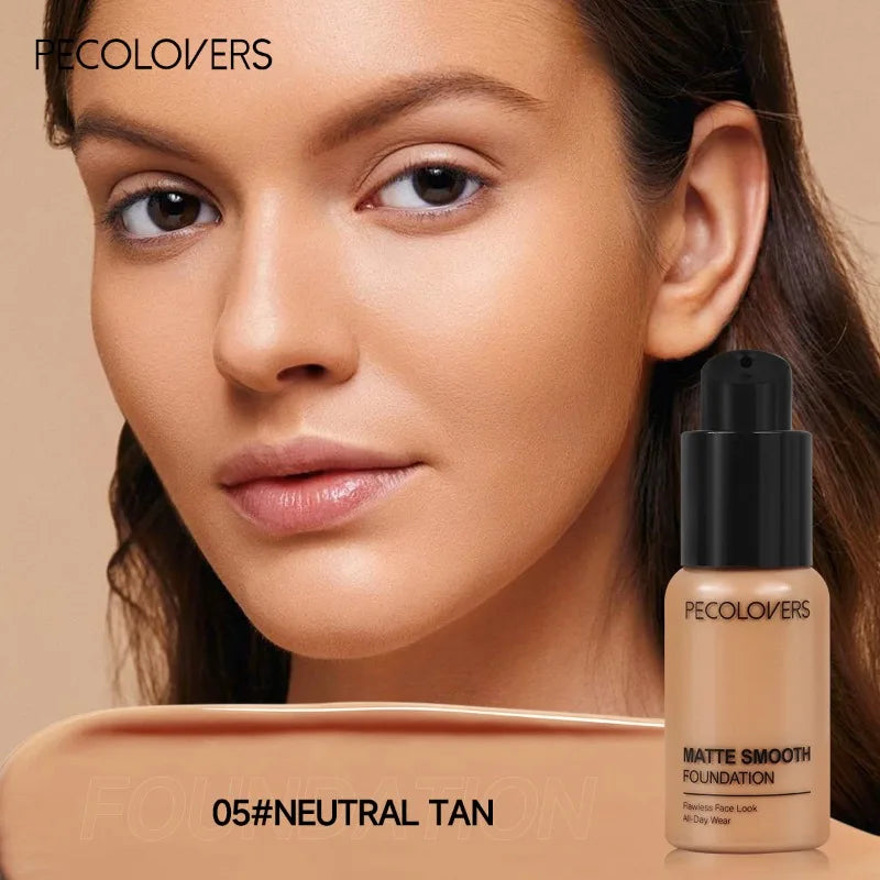 Long-Lasting Waterproof Liquid Foundation for Face - Natural Makeup Finish