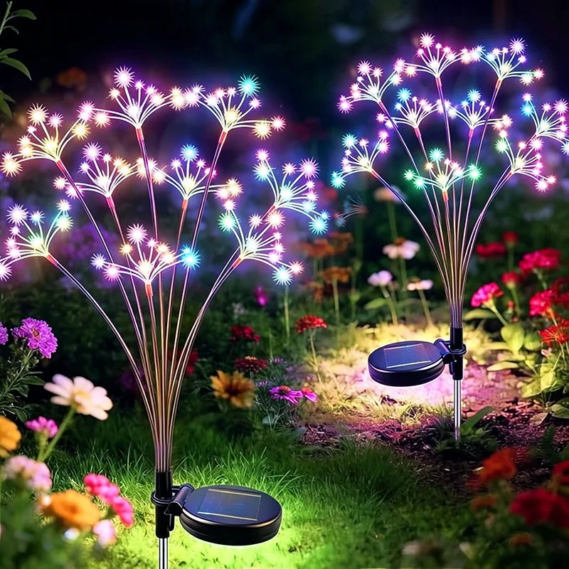 Solar Garden Flower Lights Waterproof Outdoor Decorative Landscape Lighting