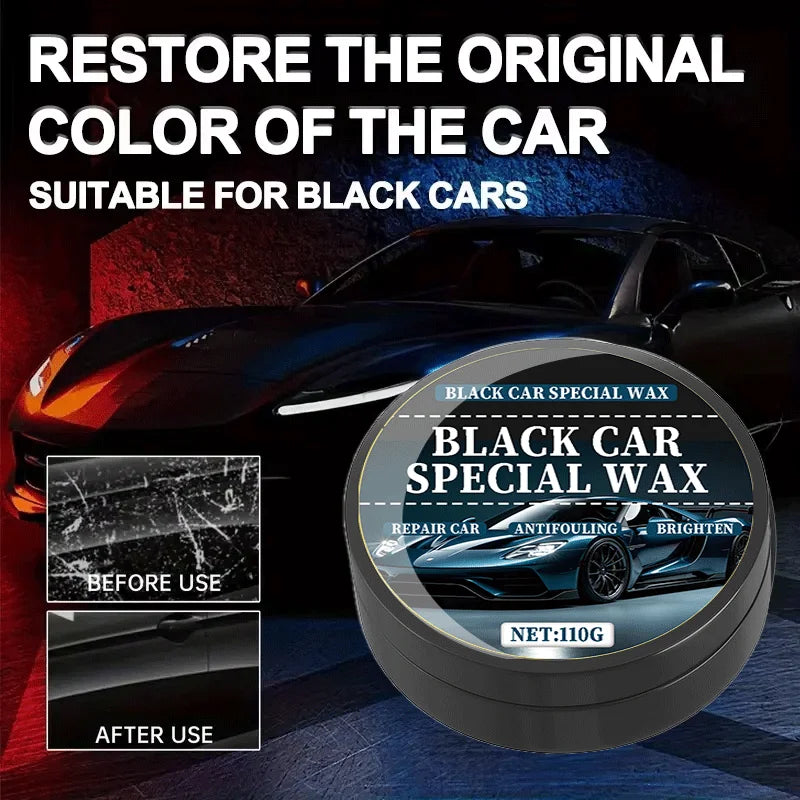 Black Car Wax for Scratch Removal & Paint Polishing - Auto Scratch Remover