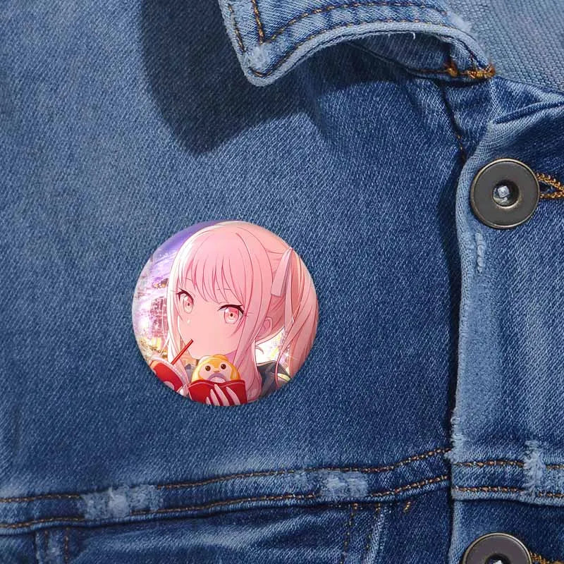 Cute Cartoon Badge Pins for Backpack, Jacket & Accessories - Handmade, 32mm-58mm