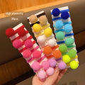 Colorful Hair Bands Set - 30 Elastic Hair Ties & Rubber Bands for Daily Use