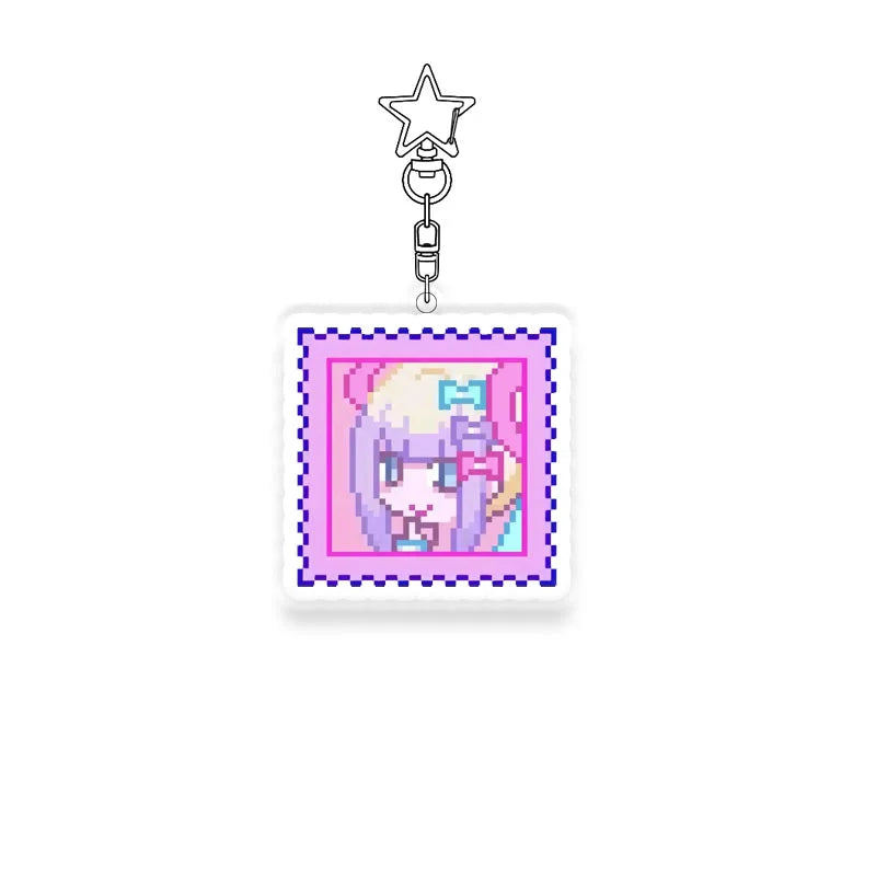 Needy Girl Overdose Star Keychain Acrylic Stand Card Decor Cute Collectible Toy