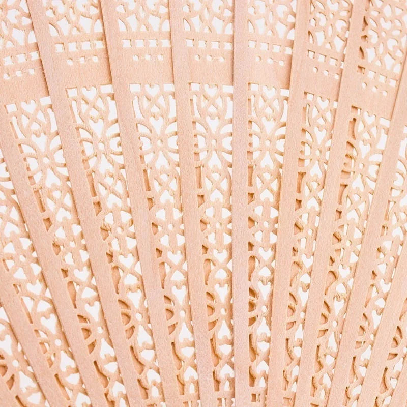 Sandalwood Folding Wooden Hand Fan 20cm - Decorative & Cooling Accessory