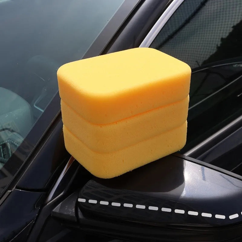 Car Wash Sponge Large Dense Foam Wax Applicator Pad Scratch-Free Cleaning Tool