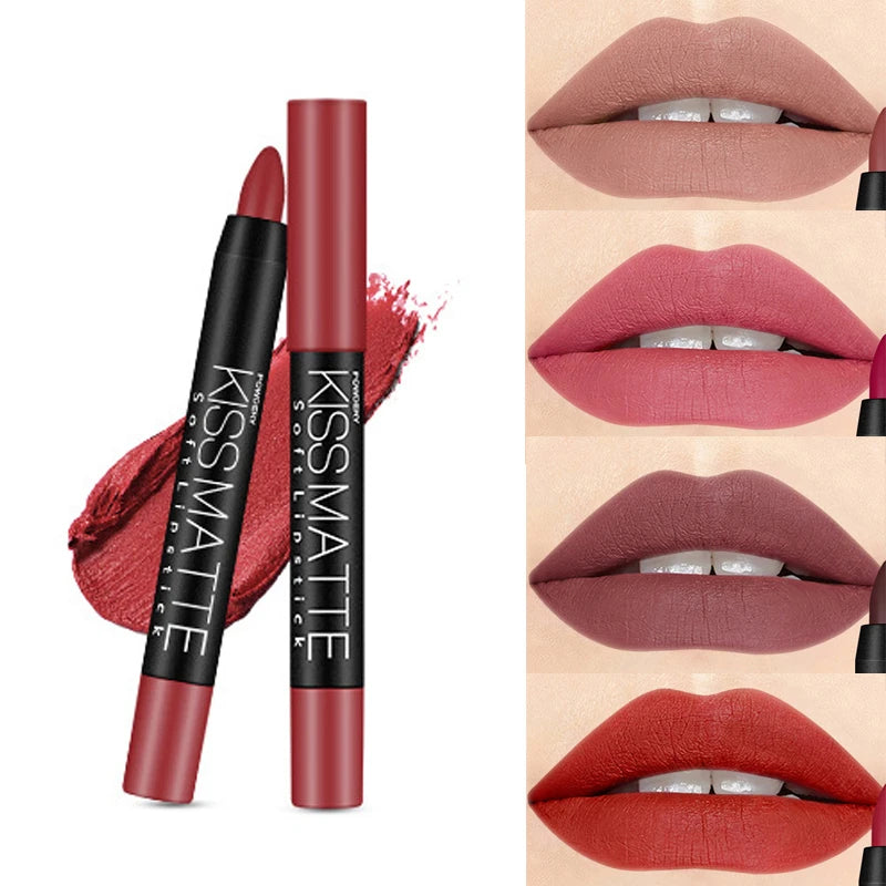 19 Colors Matte Lip Liner Set Waterproof Long-lasting Lip Pencil Makeup Tool