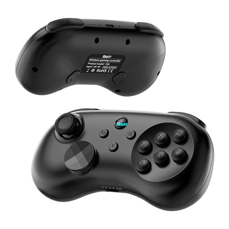 6-Key Fighting Game Controller with Adjustable Height Hall Joystick for PC, Switch, iOS, Android