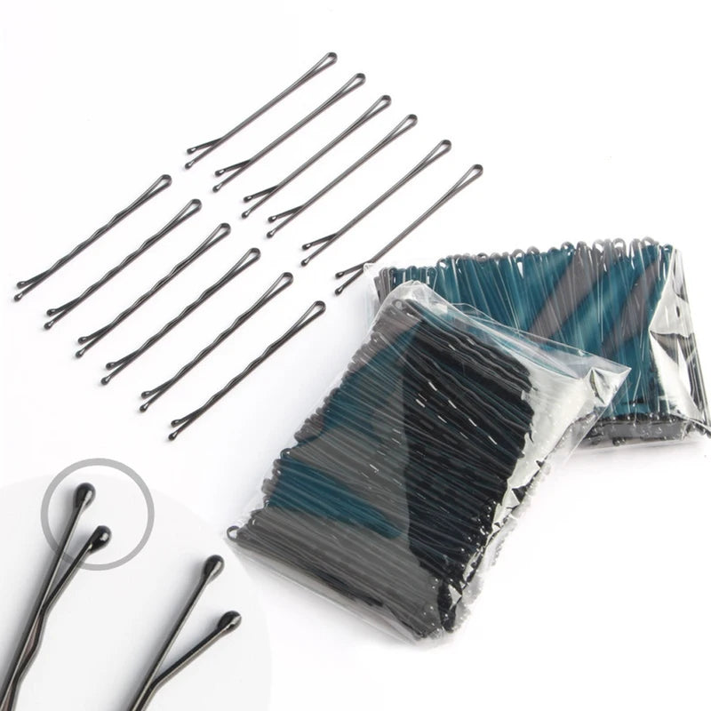 50pcs Women Girls Solid Hair Clips Bobby Pins Hair Accessories - 5cm
