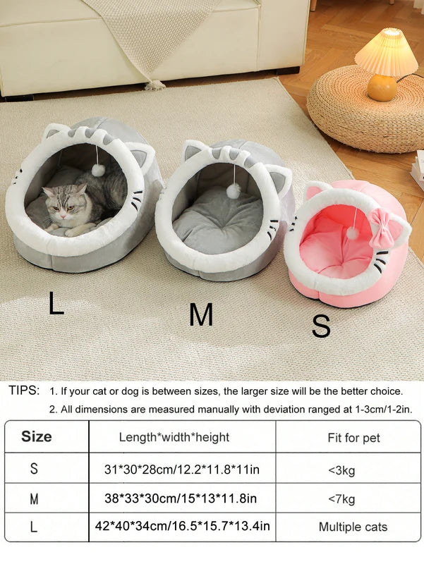 Four Season Universal Cat Bed - Soft Cozy Pet House & Sleeping Bag