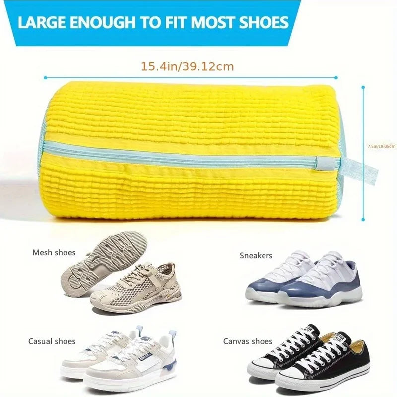 Durable Shoe Washing Machine Bag for All Shoe Types - Reusable Laundry Wash Bag