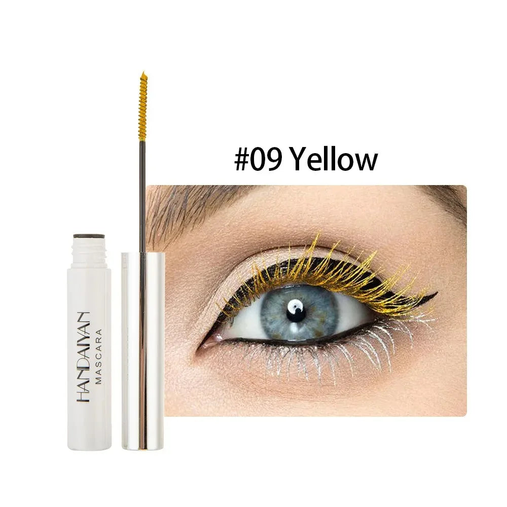 Color Waterproof Mascara - Fast Dry, Curly, Long-Lasting Eyelash Extension Makeup