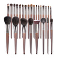 Natural Goat Hair Makeup Brushes Set Professional Kit - Blending & Shader