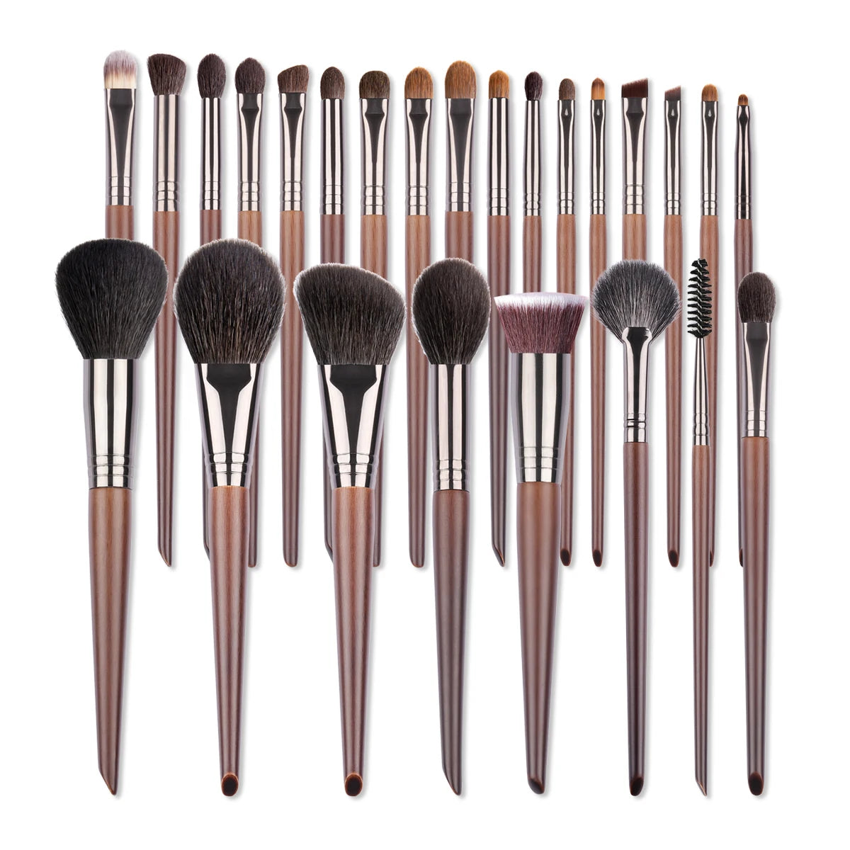Natural Goat Hair Makeup Brushes Set Professional Kit - Blending & Shader