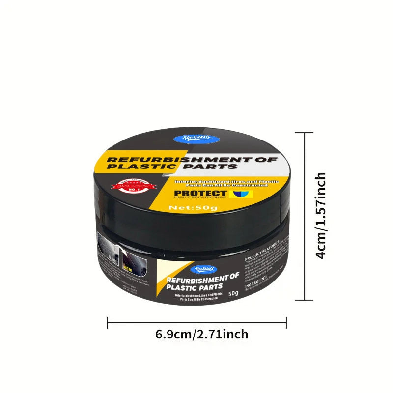 Car Interior & Exterior Repair Paste - Plastic Scratch & Tire Polish Wax
