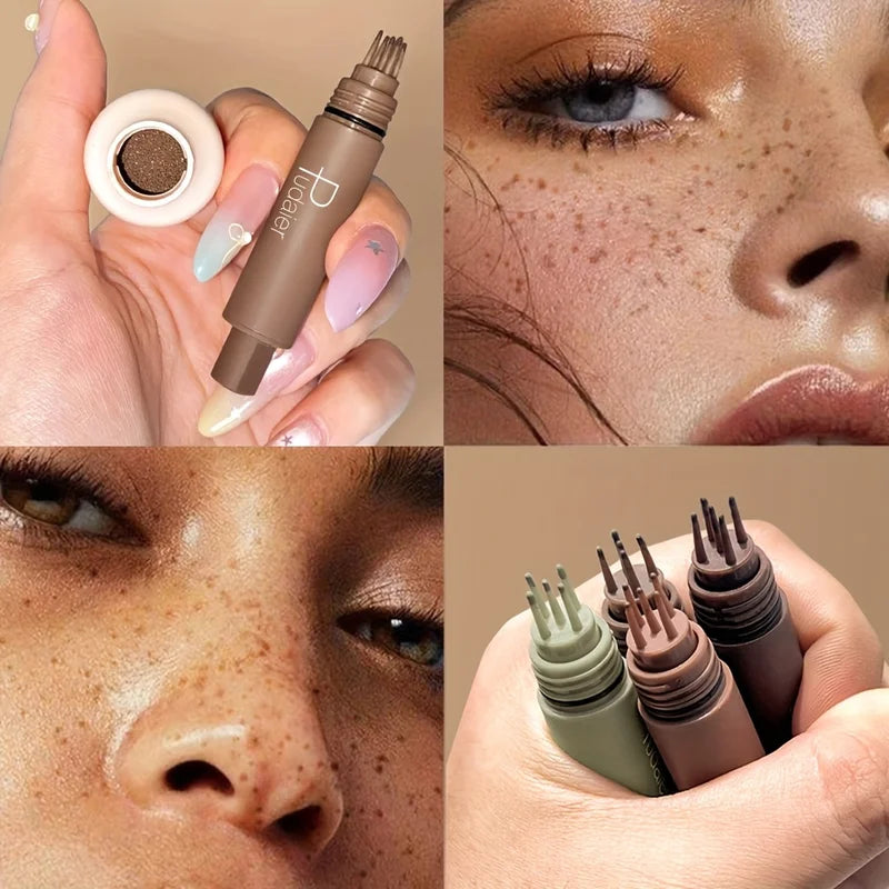 Waterproof Light Coverage Freckle Pen - Fake Freckles Makeup Tool for Women