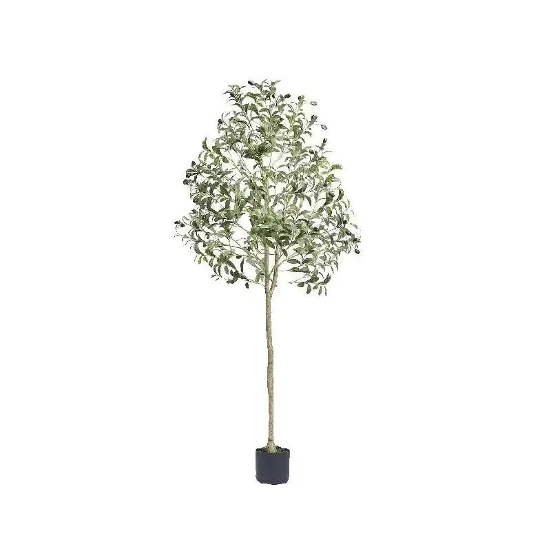 Artificial Olive Tree 4-6FT Tall Faux Plant with Anti-Tip Design for Home & Garden