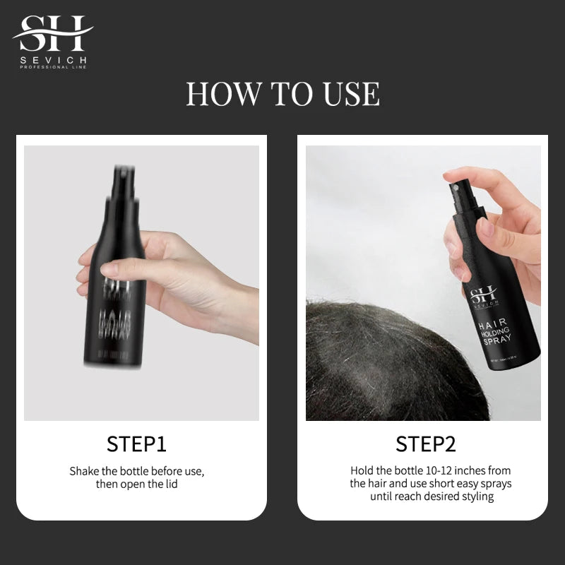 Strong Hold Hair Styling Spray for Men & Women - Texturizing & Volumizing, Long-Lasting