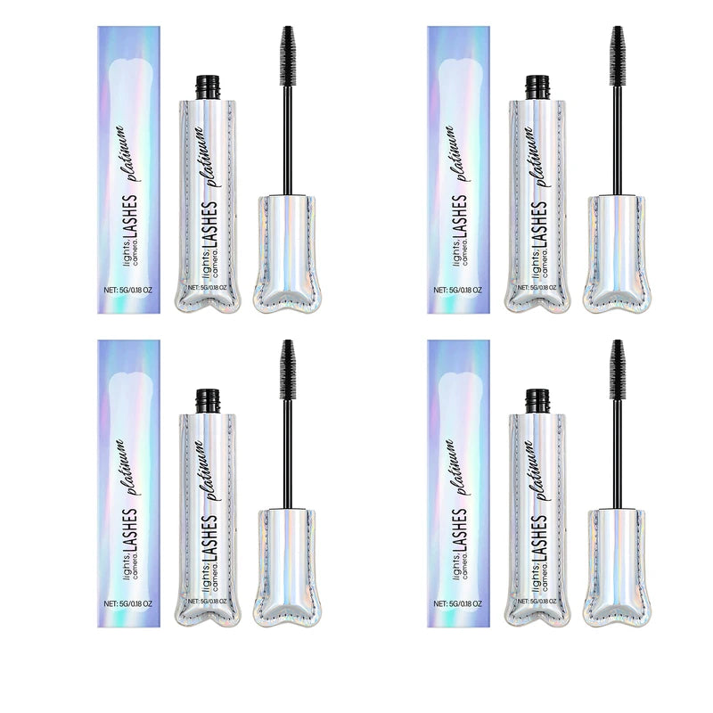 Long Lasting Waterproof Curling Mascara - Natural Finish, No Clumping, Lightweight, Smudge Proof