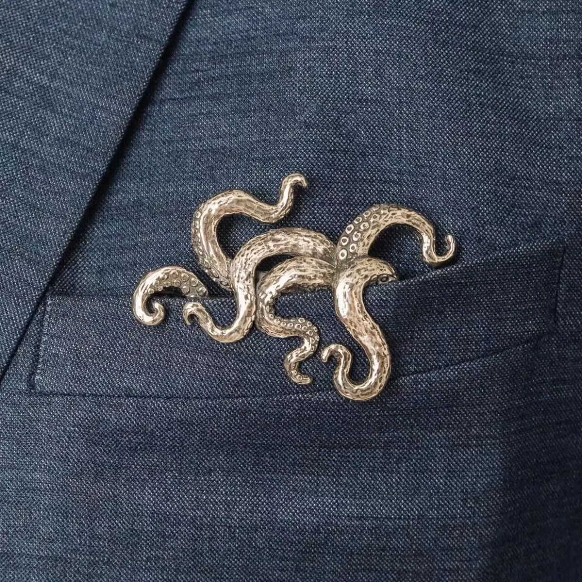Creative Crocodile Tiger Octopus Animal Brooches for Men Women - Retro Jewelry