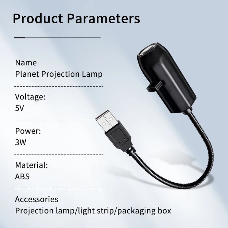 USB Projection Light Planet Halloween Ceiling Decoration Indoor Lamp