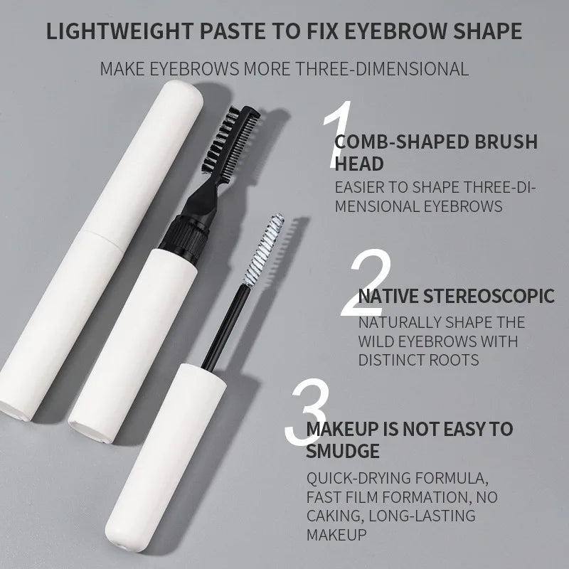 Waterproof Eyebrow Wax Stick - Liquid Gel Pen for Brow Styling & Enhancing
