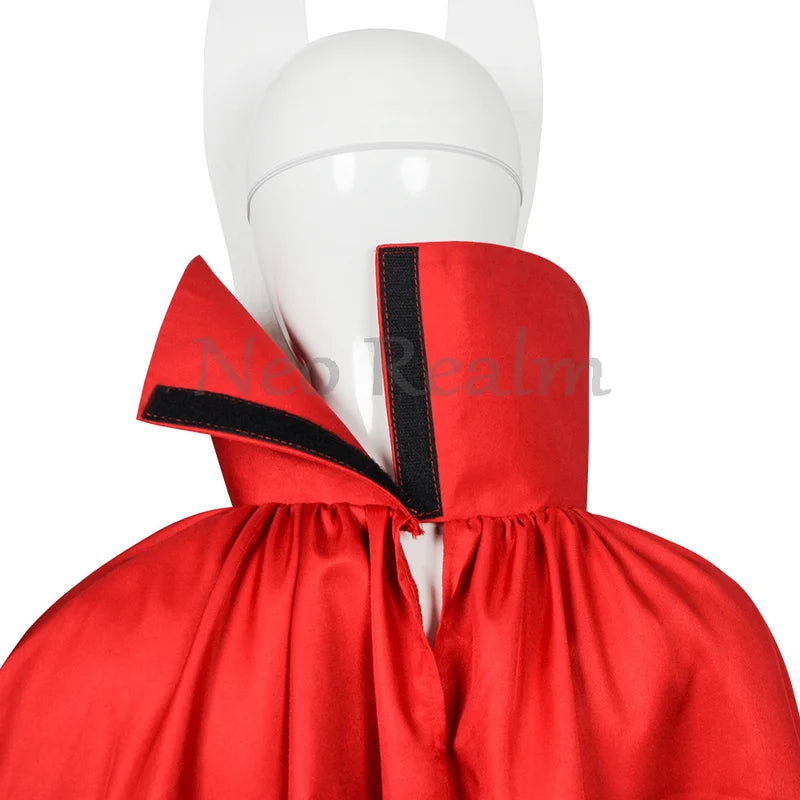 Hollow Knight Silksong Hornet Cosplay Costume Full Set with Mask Red Cloak Gloves Pants