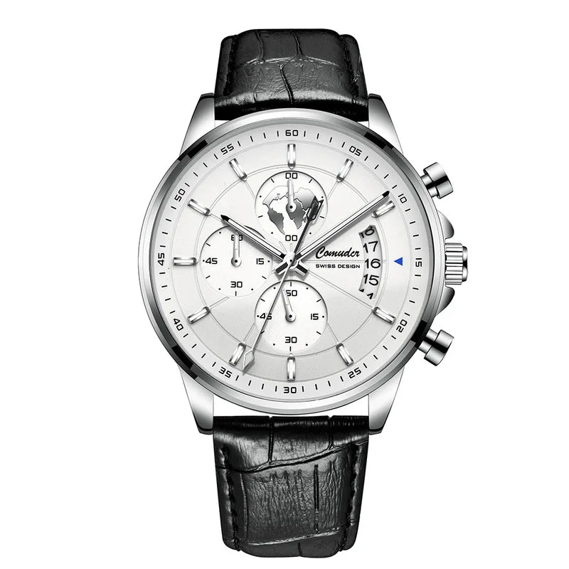 Men's Automatic Waterproof Luminous Watch with Calendar - Fashion Quartz Wristwatch