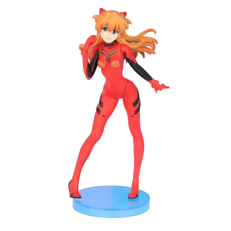 3-Piece Anime Action Figure Set with Ayanami Rei Asuka Soryu PVC Toys Gift