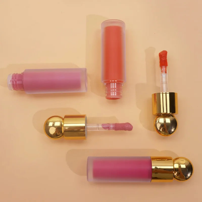 Liquid Blusher Set - Long-lasting Matte Cheek Contour Cosmetics 5pcs