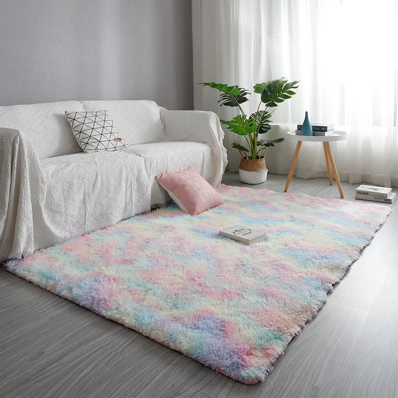 Machine Washable Shaggy Area Rug for Bedroom and Indoor Floors – Soft Non-Slip Carpet