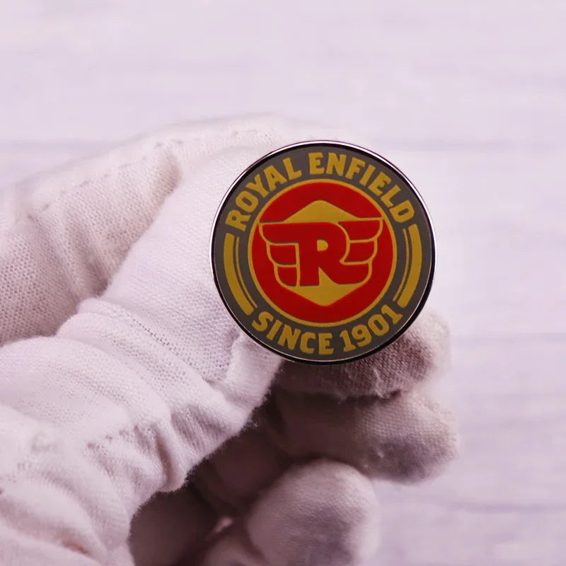 Retro Logo Badge Enamel Pin Button - Cute Badge Land