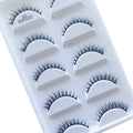 False Eyelashes 5 Pairs Natural 3D Mink Faux Cils Makeup Tools - Multiple Colors