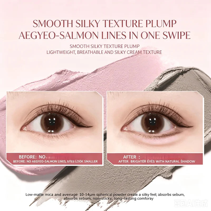 Korean 2-in-1 Eye Contour Pen & Highlighter for Bright, Enlarged Eyes - Waterproof & Smudgeproof