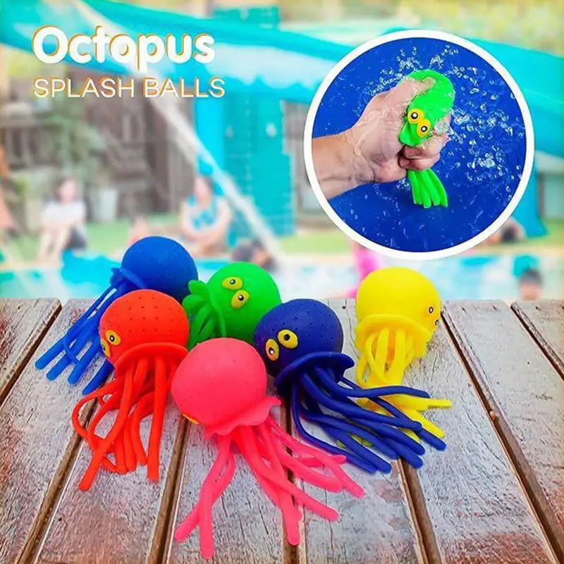 Baby Bath Toys Sponge Water Absorbing Octopus for Children - Stress Relief & Summer Water Play
