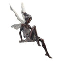 Fairy Garden Statue Playing Flute Resin Outdoor Lawn Decor - Hand Painted