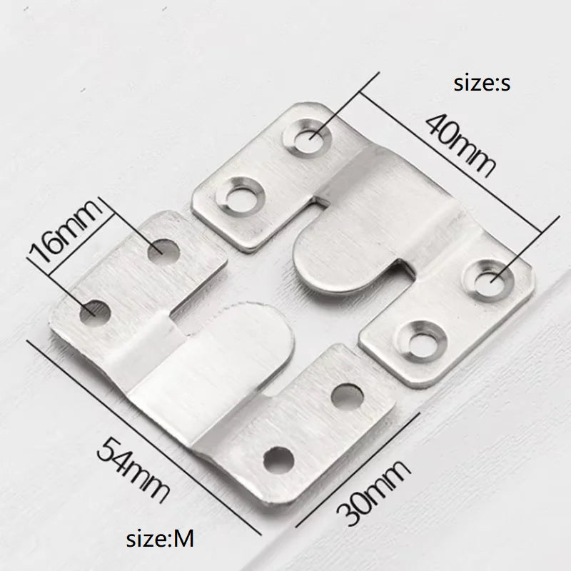 10pcs Stainless Steel Picture Frame Hanging Buckles Wall Mounting Clips