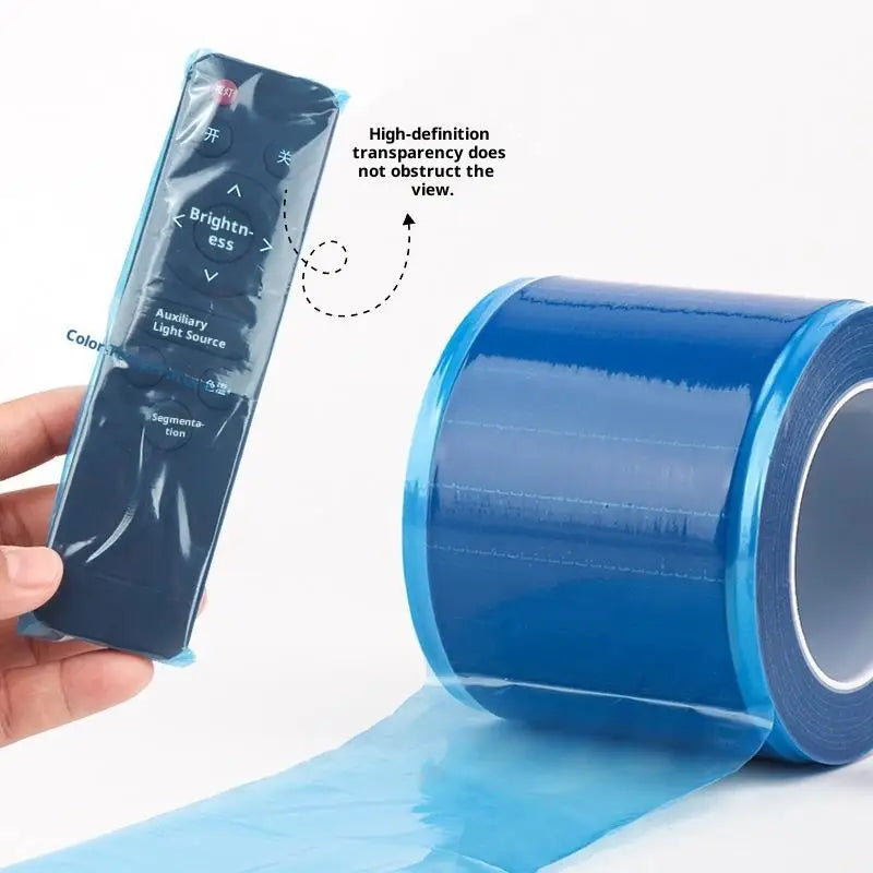 Disposable Protective Barrier Film Tape for Bathroom & Door Handles - 100Pcs