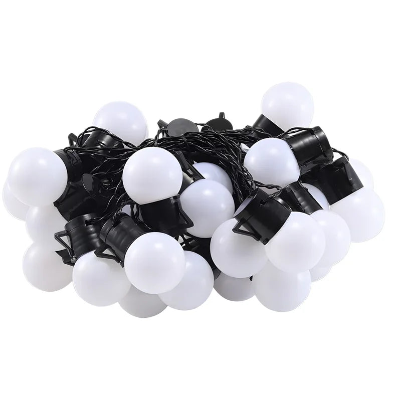 Outdoor Solar String Lights for Garden Yard Holiday Decoration Waterproof LED Bulbs