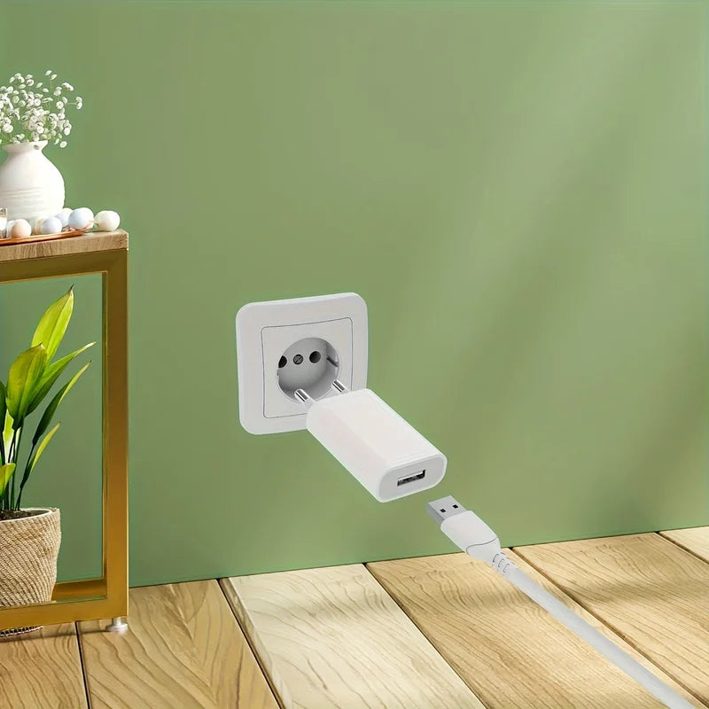 Universal 5V 1A USB Wall Charger with EU Plug - Compatible with Smartphone & Devices