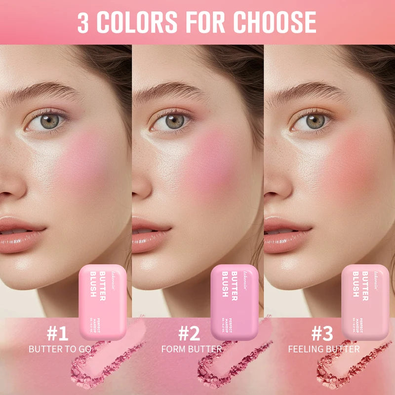 Professional Makeup Powder Blush 12HR Wear Vegan Face Blusher Palette