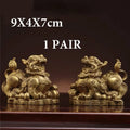 Brass Copper Money Ornaments Set - Home Decor Gift for Living Room