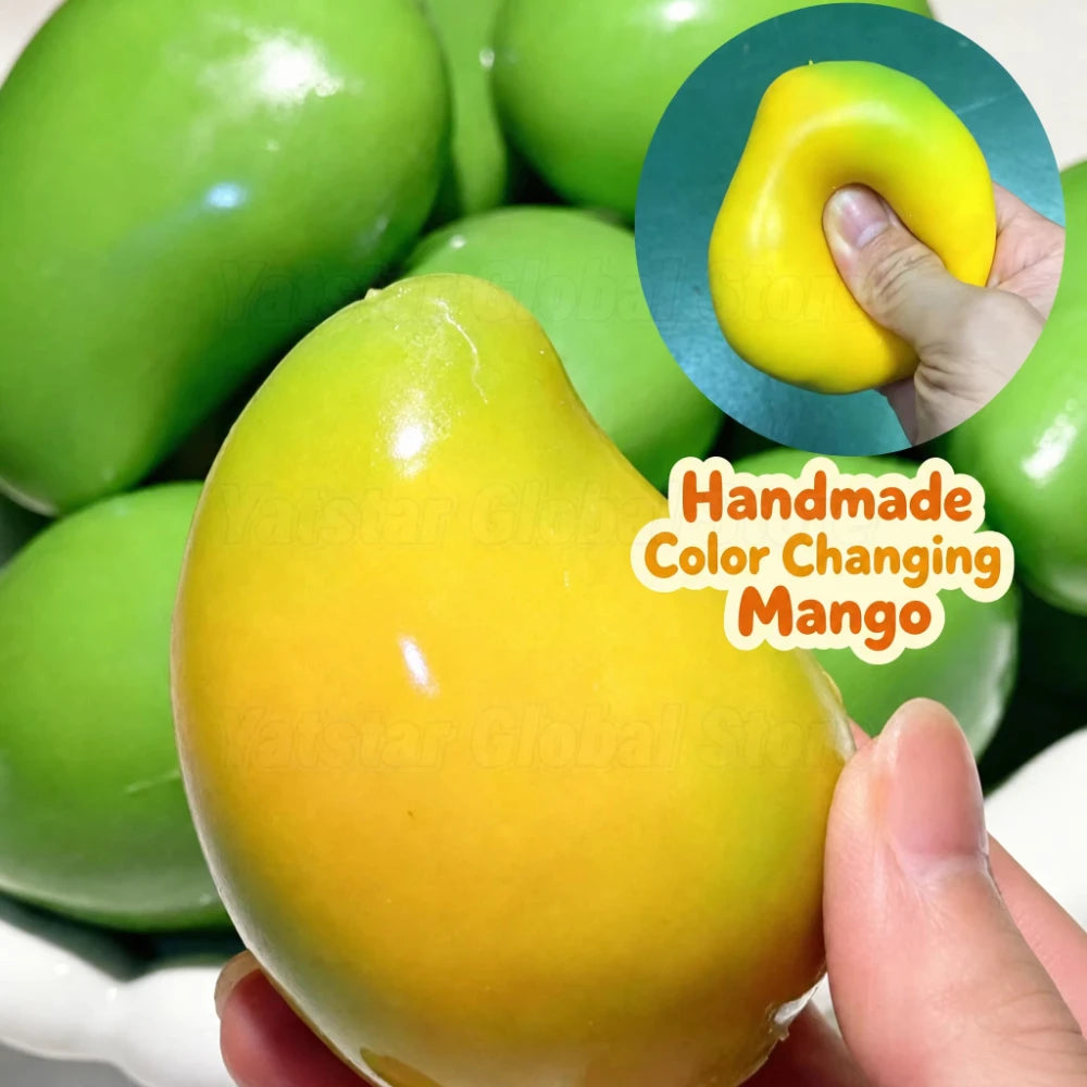 Crispy Mango Squeeze Stress Ball - Sensory Fidget Toy for Adults