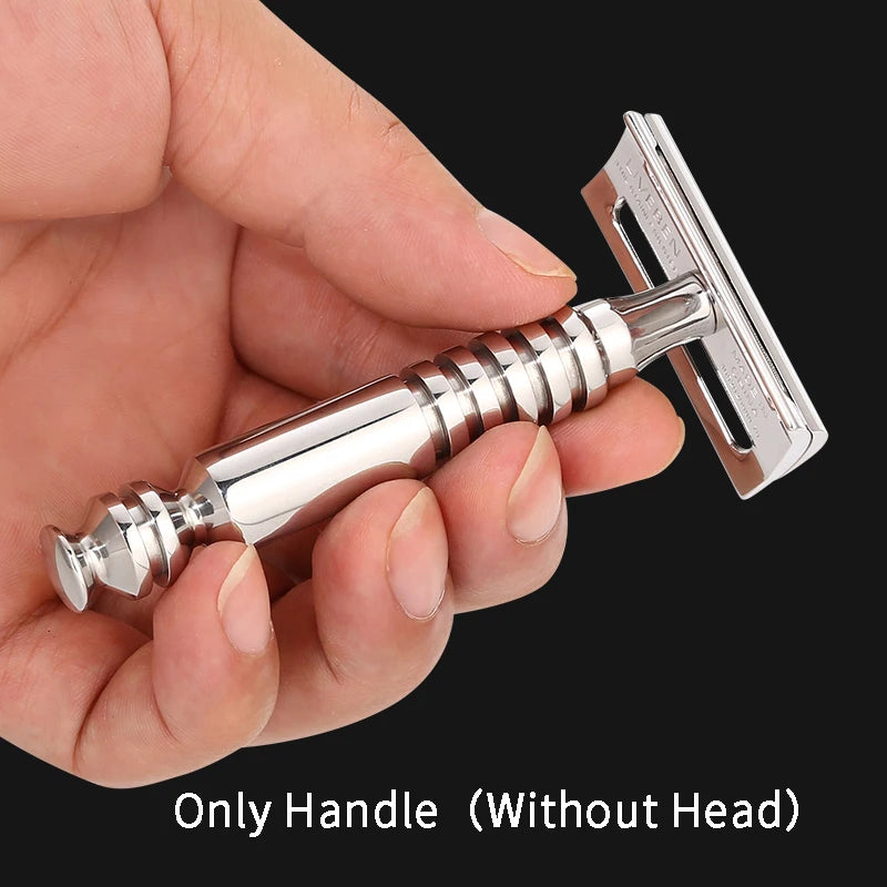316L Stainless Steel Double Edge Safety Razor Handle Without Head